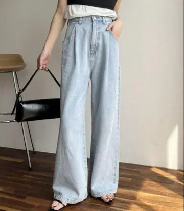 카프리슈 마쥬 턱 와이드 데님