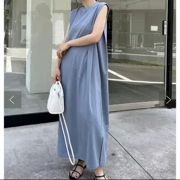 새상품 미사용 카프리슈 레마쥬 BOX 턱컷 원피스 F 블루