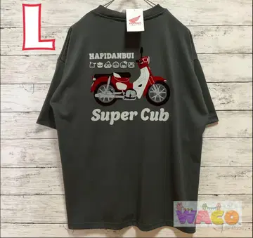 산리오 슈퍼 커브 바이크 투어링 혼다 T셔츠 반팔 110cc