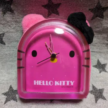 산리오 헬로키티 귀 달린 알람 시계 핑크 레트로