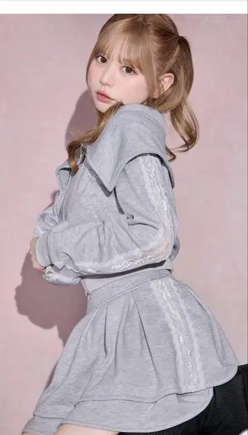 완판템 세일러 카라 레이스 라인 셋업 2점 SET
