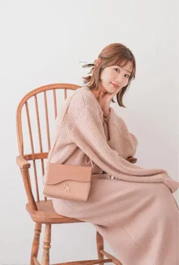APRILY 지갑 체인 백 PINK