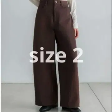 crewre 2025 spring 빈티지 라이크 와이드 팬츠 brown
