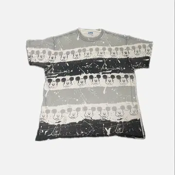 디즈니 usa제 미키마우스 프린트 T셔츠 올 패턴 90s