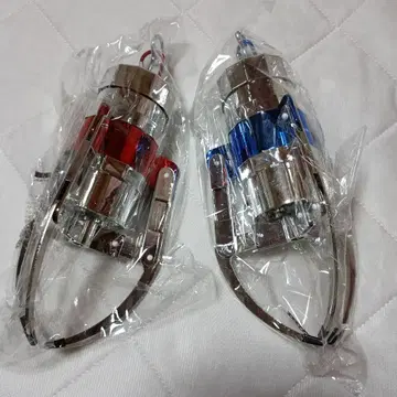 MEGA NEW 크레인 암 키링 3개 카라비너 포함 레드, 블루