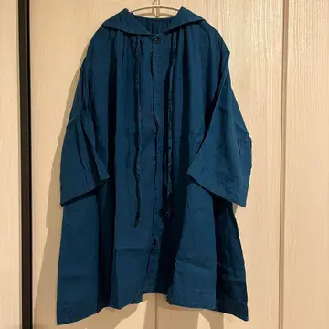 nest Robe 세일러 카라 린넨 가운 터콰이즈 블루