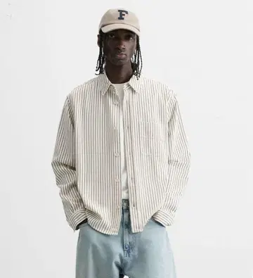 ZARA 스트라이프 긴팔 셔츠