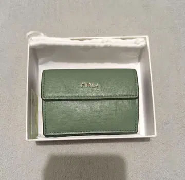 FURLA 민트 그린 3단 폴더형 지갑 미니 지갑