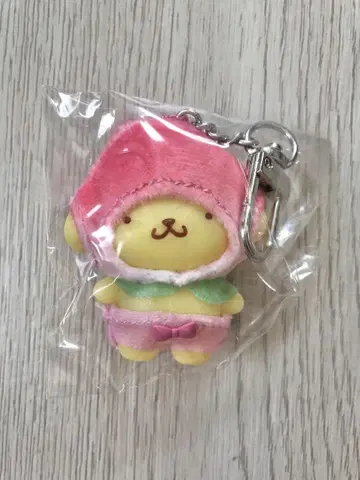 꼬마 폼폼푸딩 강아지 산리오 키링 스트랩 복숭아 과일