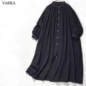 [ 새상품급 ] 야라 YARRA 린넨면 개더 셔츠 원피스 넉넉한 와이드