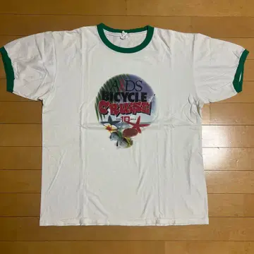 에이즈 계몽 차리티 레드 리본 링거 T셔츠 구제 의류