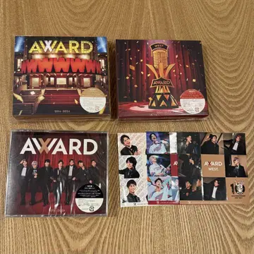 새상품 WEST. AWARD 앨범 3 형태 특전 스티커 세트