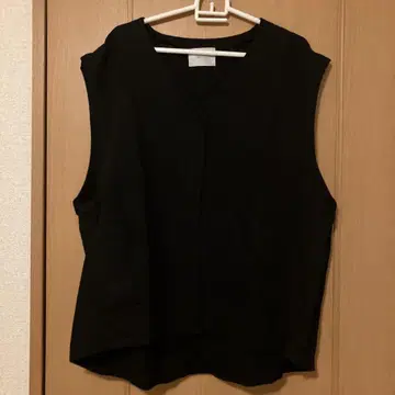 sabbatum 베스트 블랙 면 울 MADE IN JAPAN