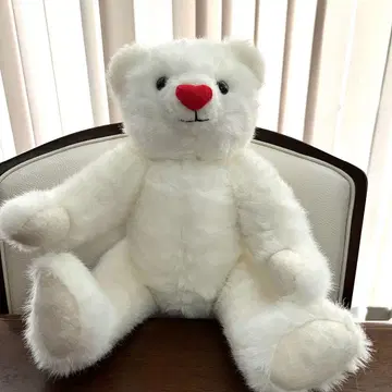 화이트 곰 봉제 인형