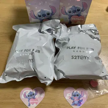 스티치 52TOYS sweet pink 피규어 2개 세트
