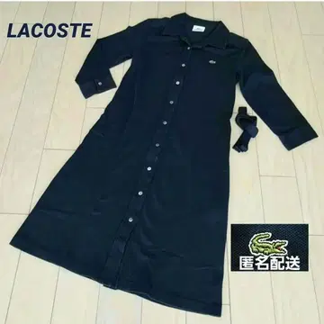 LACOSTE 라코스테 네이비 폴로 셔츠 원피스 7부 소매 일본제 S
