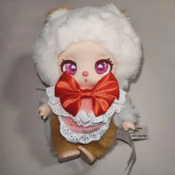Liila 리라 셰프 고양이 시리즈 에러 눈 봉제 인형 화이트 브라운