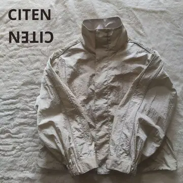 CITEN 새상품급/스탠드 카라/나일론 점퍼/베이지