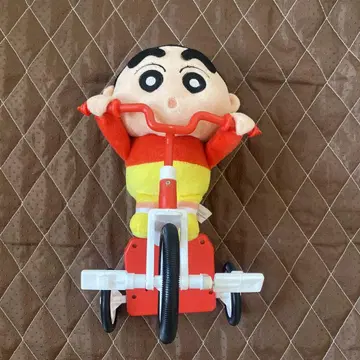 짱구는 못말려(크레용 신짱) 봉제 인형 삼륜 자동차