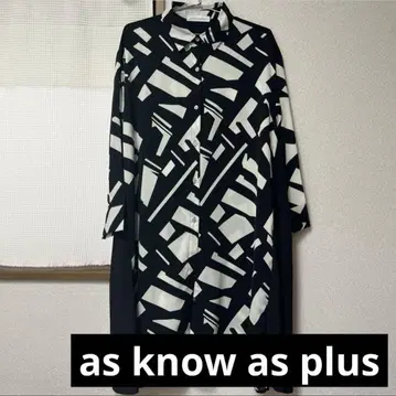 as know as plus 아즈 노우 아즈 플러스 롱 기장 셔츠