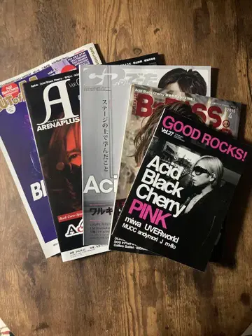 Acid Black Cherry 게재 5권 잡지 세트