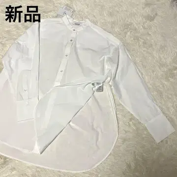 새상품 어반 리서치 서니 라벨 슬릿 인 루즈 셔츠 프리 사이즈