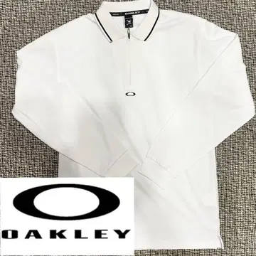 OAKLEY 골프웨어 골프 셔츠 화이트 피케 셔츠 M