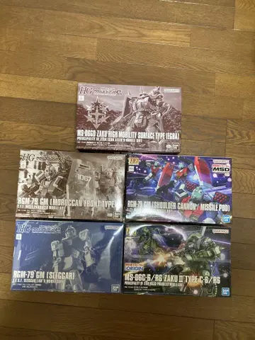 HG 짐 스레거 모로코 숄더 캐논 에그바 오리진 자쿠 5개