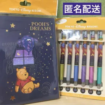 도쿄 디즈니 리조트 곰돌이 푸 노트 볼펜 세트
