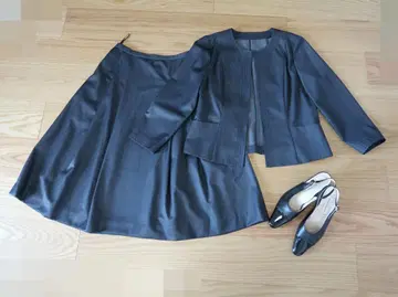 새상품급 레리안 셋업/스커트 수트 차콜 그레이 size11호