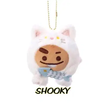 BT21 CAT DAY PLUSH 마스코트 키링 고양이 SHOOKY