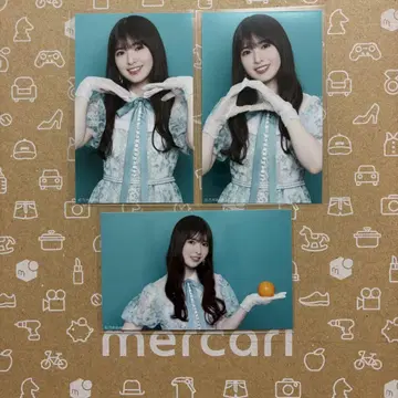노기자카46 오가와 아야 [ 네이블 오렌지 ] 미니 브로마이드 컴프