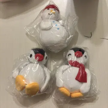 PINGU 봉제 인형 메소메소 핑구 눈사람 세트