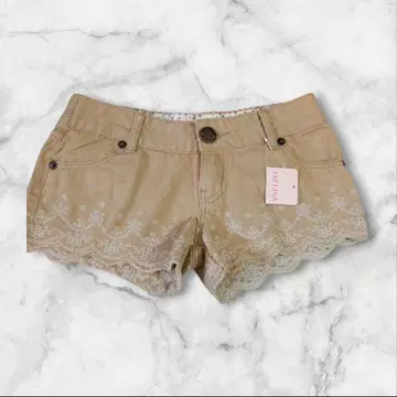 LIZ LISA 리즈리사 숏팬츠 자수 베이지
