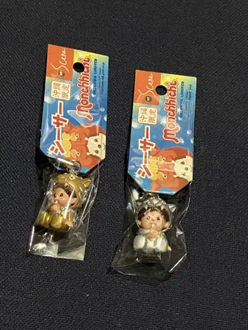 오키나와 한정판 핸드폰 시사 몬치치 족쇄 스트랩 골드 실버