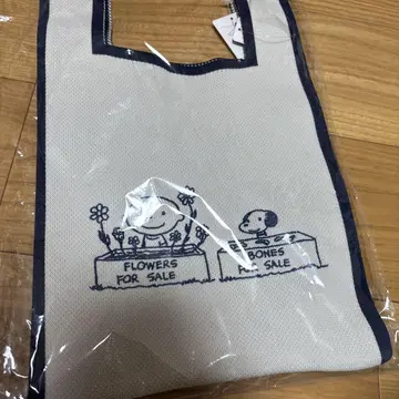 애프터눈 티 스누피 PEANUTS 니트 토트백