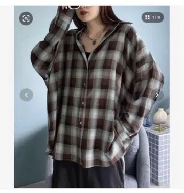 지나시스 모듬 체크 셔츠 LS