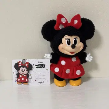 POP MART x Disney 미니 마우스 봉제 인형 피규어 택 포함