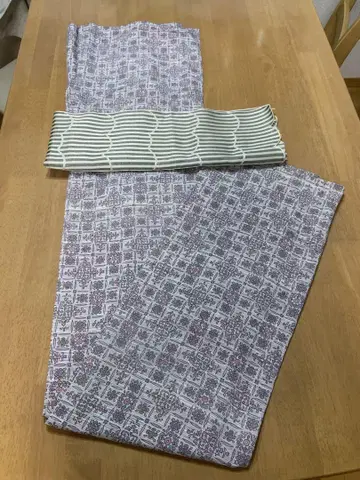폴리에스테르 단의 기모노 코몬 유카타 바치 옷깃 워셔블 기모노