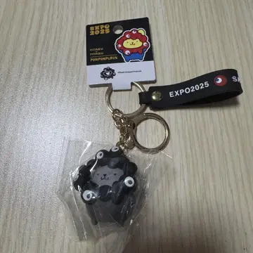 블랙 미야쿠미야쿠 나리키리 키링 폼폼푸딩