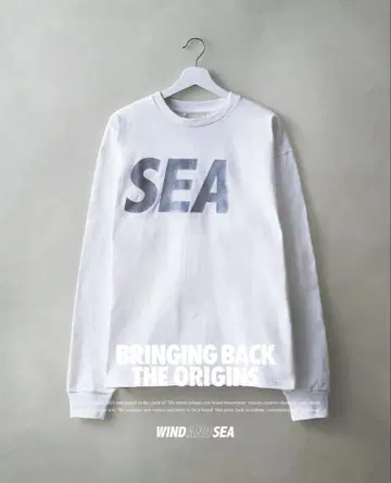 윈드앤씨 SEA LONG SLEEVE TEE 롱티 화이트 L