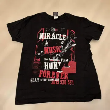 GLAY 20주년 기념 T셔츠 M 사이즈