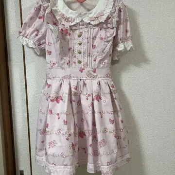 LIZLISA Creamy Berry 패턴 원피스