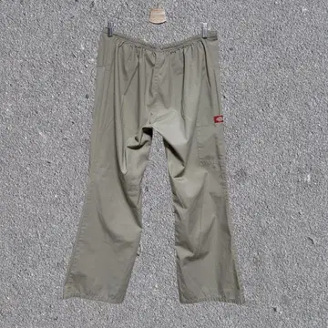 Dickies 이지 워크 팬츠 카키 와이드 실루엣