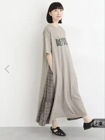 새상품! 루피리안 18s 천축 피그먼트 프린트 원피스