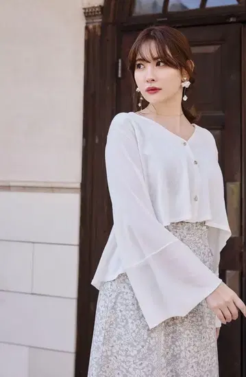 Herlipto uv knit dress cardigan M ecru