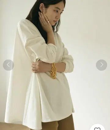 GALLARDAGALANTE 사이드 플레어 롱 셔츠