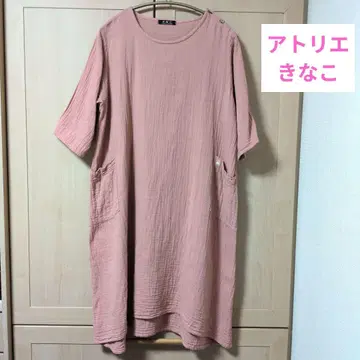 아틀리에 키나코 롱 튜닉 더블 거즈