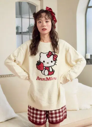 AnnMiru 밀과 365일 AnnMiru 룸웨어 헬로키티