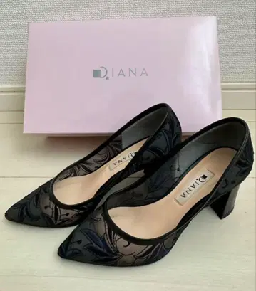 다이애나*DIANA 레이스 펌프스*21.5cm 새상품급